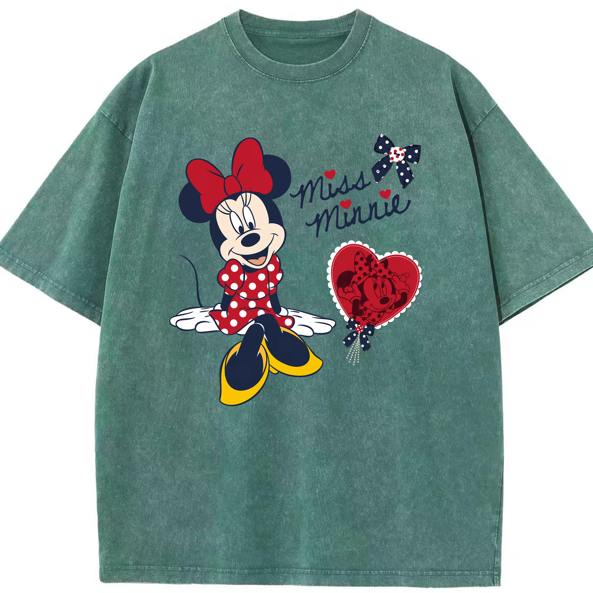 （画像用） ミッキーマウス Mickey Mouse 綿100% ヴィンテージ風 半袖Tシャツ（フロントプリント）